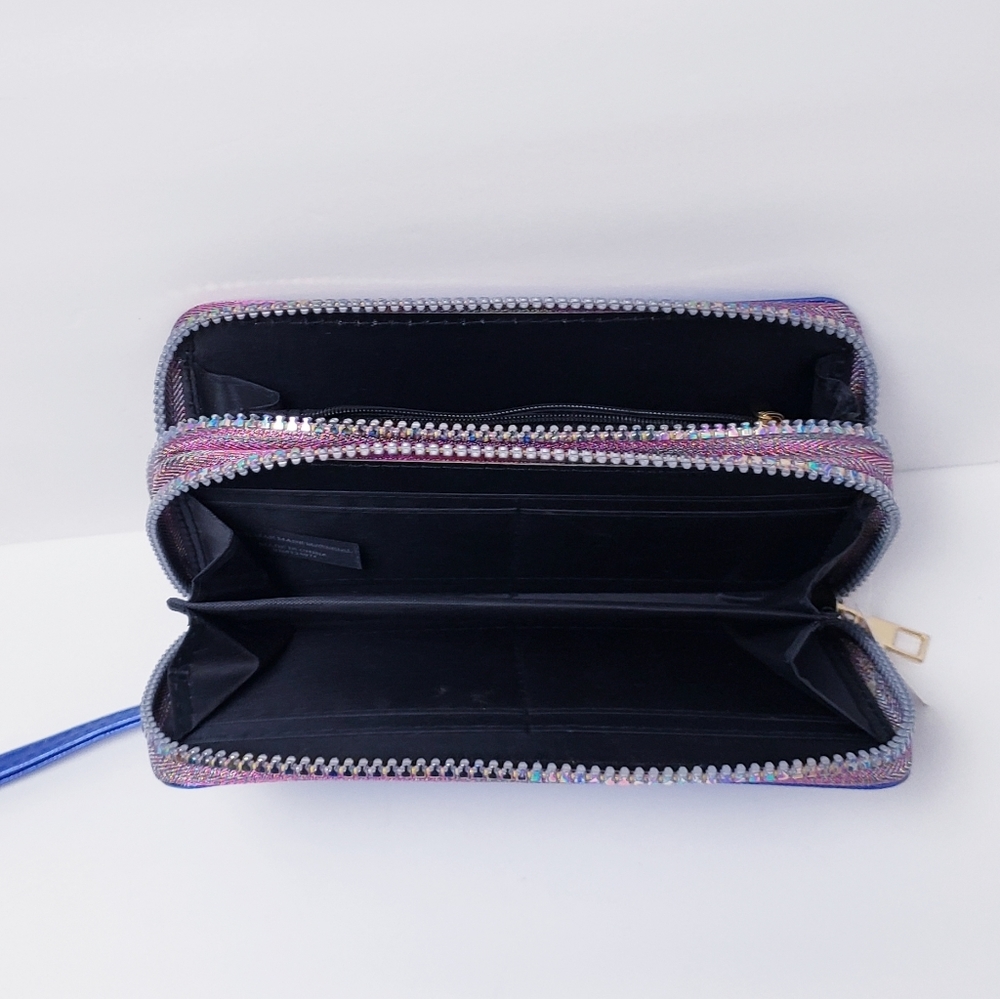 Women's blue wallet - Picture 3 of 4